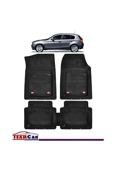 TEAMCAR Covorase Auto ® Tip Tavita Pentru Bmw Seria 1 E87 2004-2011, Set Complet Față-spate