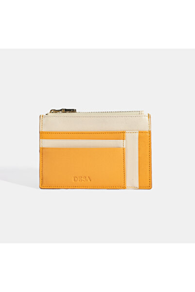 Desa Women's Orange Leather Wallet