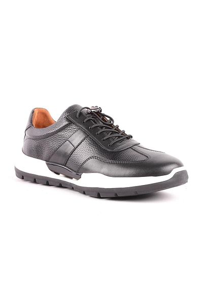 Libero 5223 Daily Genuine Leather Men's Shoes-Black
