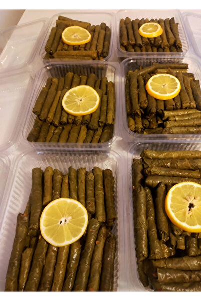 Çiftlik ve mandıra Yaprak sarma zeytinyağlı özel 1 kg pişmemiş çiğ vakumlu