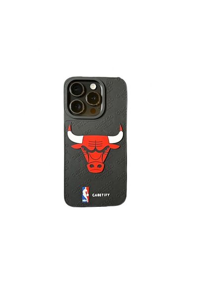 Chicago Bulls Phone Case Chicago Bulls Compatible with iPhone 15 PRO, Black