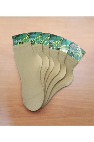 Desimo 5 Pairs 40 Denier Women's Plain Socket Foam Socks