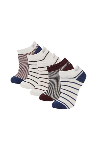 DeFacto Boy's 5-Piece Cotton Booties Socks E5505A8Ns