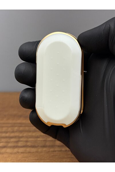 Luxe Aksesuarr Husă de protecție pentru chei din silicon Fiat Doblo-ducato Sustalı cu 3 butoane – Acoperită cu nano – Culoare albă