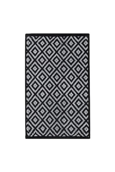 OEM Kitchen Towel Waffle, Diamond Pattern, Black/Grey, 60x35cm, High Absorption