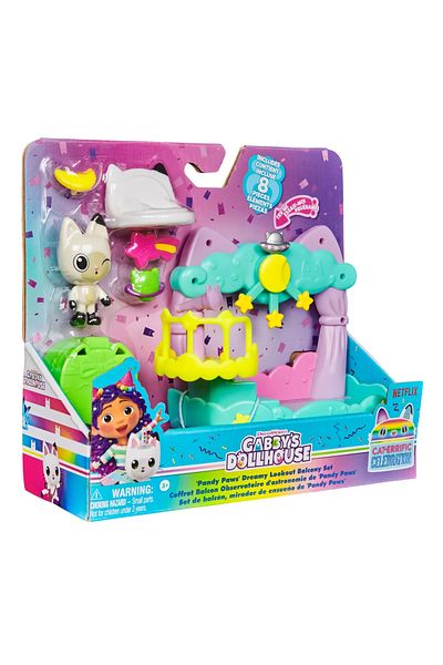 Gabby's Dollhouse GABBYS DOLLHOUSE PANDY PAWS DECORATED BALCONY SET