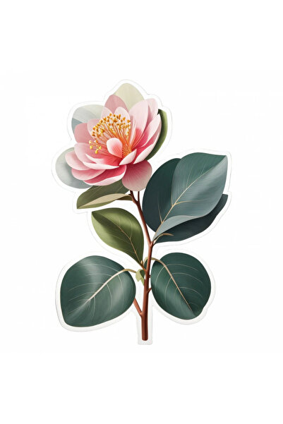 INOVATIX Set de 8 autocolante cu flori de eucalipt, INOVATIX®. 6 cm