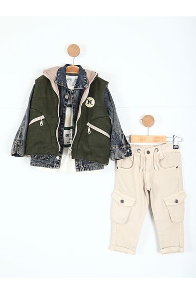 xo kids moda Boy's Bottom Top Set 12-36 Months 11085