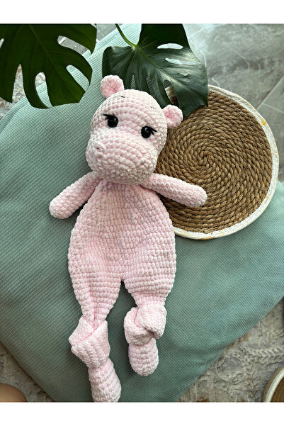 Aia&Co Amigurumi Örgü Uyku Arkadaşı Kadife Hipopotam Su Aygırı