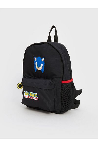 LC Waikiki Black Sonic Printed Boy's Backpack