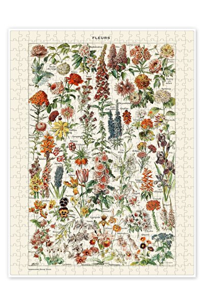 Jeronkarji Çiçekler I (Fransızca) 500 Parça Puzzle Yapboz Mutfak Temalı Yetiş...