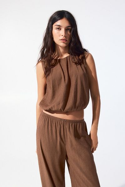 Pull & Bear Rustic balloon top