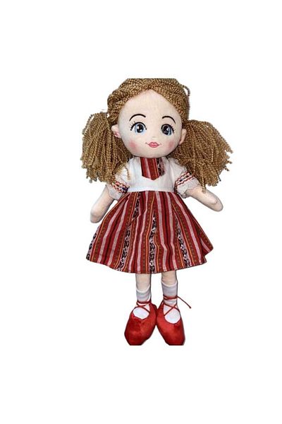 JPT Cristina peasant doll dressed in a traditional costume, singing the hora - Romanian dolls bf2023