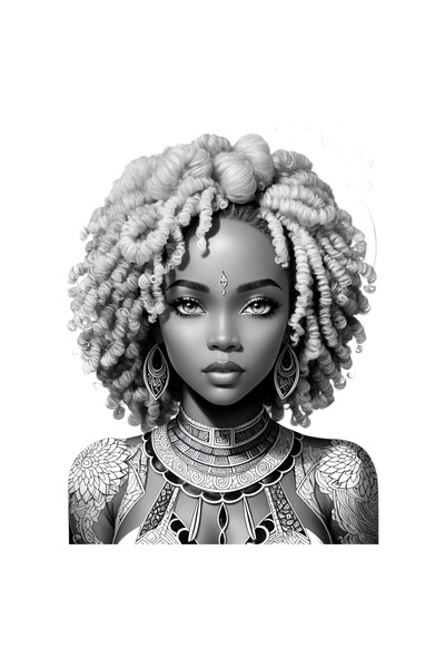 INOVATIX Set de 8 piese, autocolant Fată din Insule, INOVATIX®. 6 cm