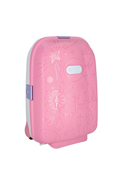 UNIQVIBE RollyON UniqViBE® 43 CM Children's Trolley with Extendable Handle, Pink