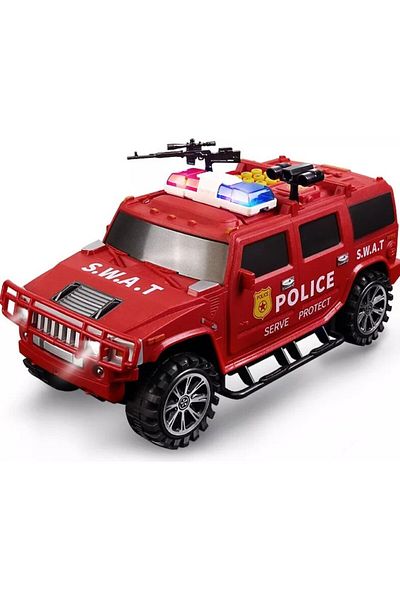 indiggo Mașină blindată inteligentă SWAT Piggy Bank pentru copii cu sunete și lumini, parolă și amprentă