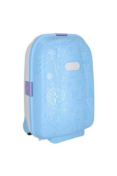 UNIQVIBE Troler pentru Copii cu Maner Extensibil RollyON UniqViBE® 43 CM, Roti Silentioase, Inchidere cu 3 C