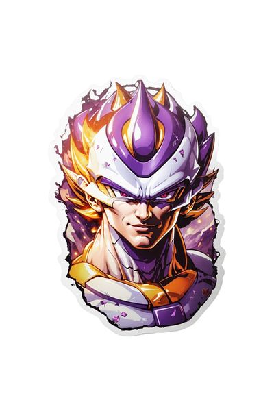 INOVATIX Set of 8 pieces, Sticker Dragon ball Frieza, INOVATIX®. 6 cm