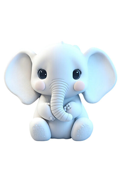 INOVATIX Set de 8 autocolante Bibi Elefantul, INOVATIX®. 6 cm