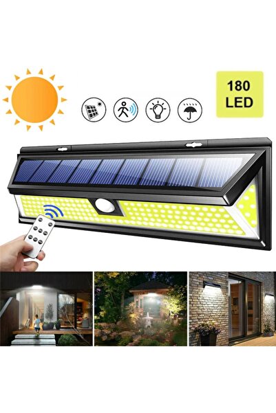 Genel Markalar Solar 180 Led Güneş Enerjili Kumandalı 3 Modlu Duvar Lambası S...