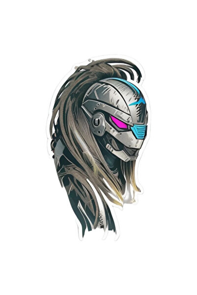 INOVATIX Set de 8 piese, autocolant pentru cască Cyber ​​Predator, INOVATIX®. 6 cm