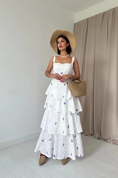 Butik Lilac Layered Back Tie Dress