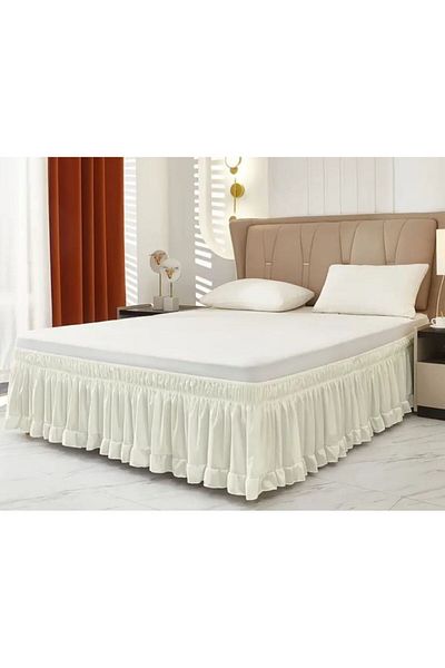KUM SAATİ Baza Ruffle Base Φούστα Διπλό Λινό με βολάν