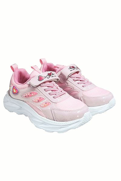 welissa Ανοιχτό ροζ Velcro Elastic Παιδικά Αθλητικά Παπούτσια Ελαφριά Σόλα Άνετη