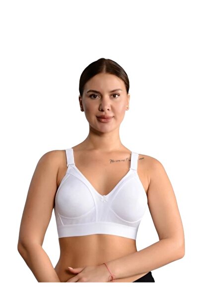 Ebru Bumbac bumbac moale efect modelator Sutien Minimizer pentru femei cu ela...