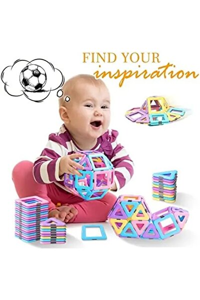 Zigver Manyetik Yapı Blokları – Çocuklar İçin Renkli 3 Boyutlu 36 Parça Manye...