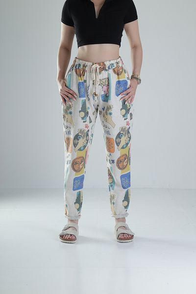 COCOPELLI Ethnic Patterned Baguette Pants