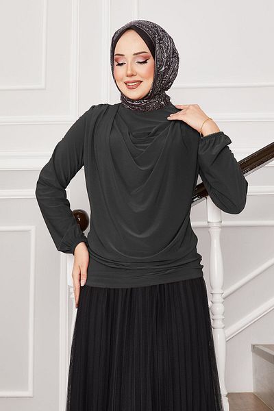 EBRUTESETTÜR Sandy Blouse with Flared Collar