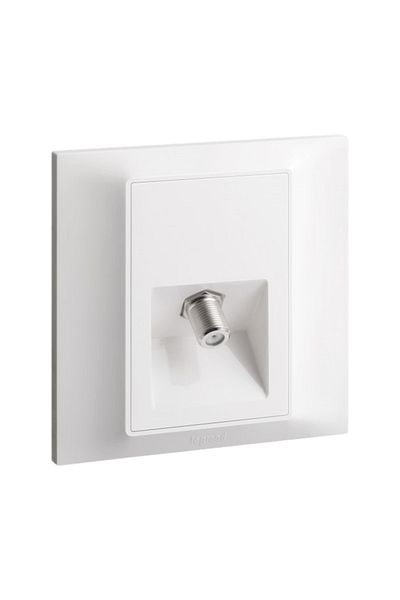 Legrand مقبس هاتف RJ11 - أبيض