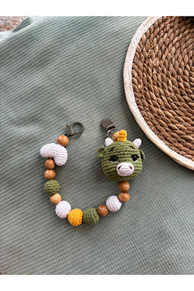 Aia&Co Emzik Zinciri - Emzik Askısı Emzik Tutucu Amigurumi Figürlü