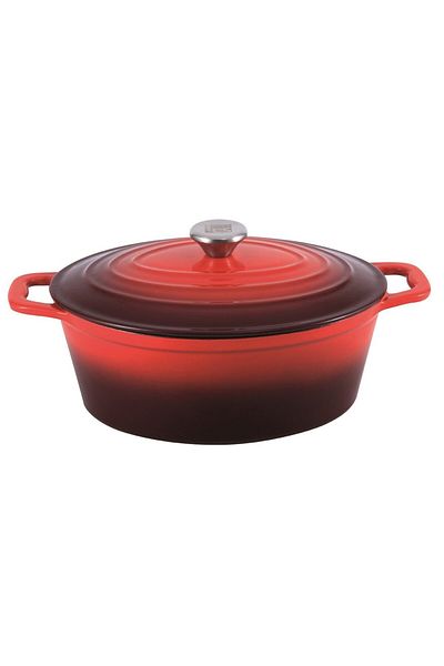 Carl Schmidt Sohn Enameled Cast Iron Pot With Lid, 7.7l – 075248, Oven/induction, 36x27.8 Cm