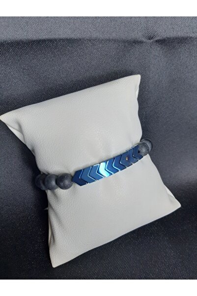 MRYart Onix-Hematite Natural Stone Bracelet