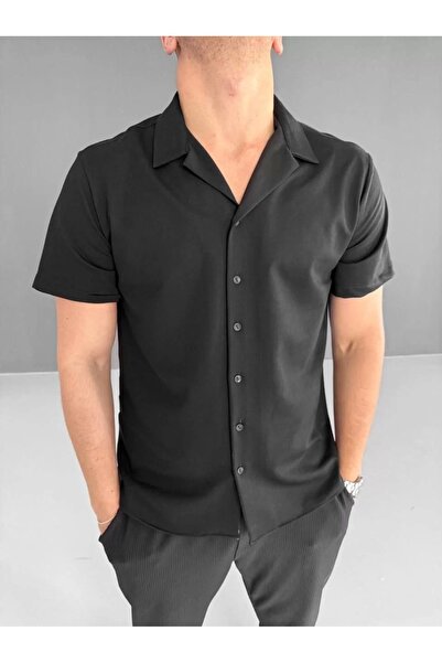 MODA Two Thread Fabric Shirt - Black