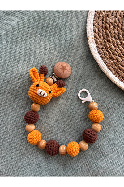 Aia&Co Emzik Zinciri - Emzik Askısı Emzik Tutucu Amigurumi Figürlü