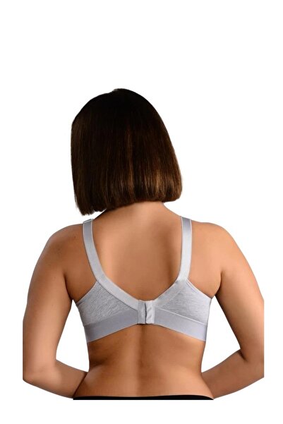 Ebru Cotton Combed Cotton Gatherer Wide Elastic Women Minimizer Bra Ebr1010