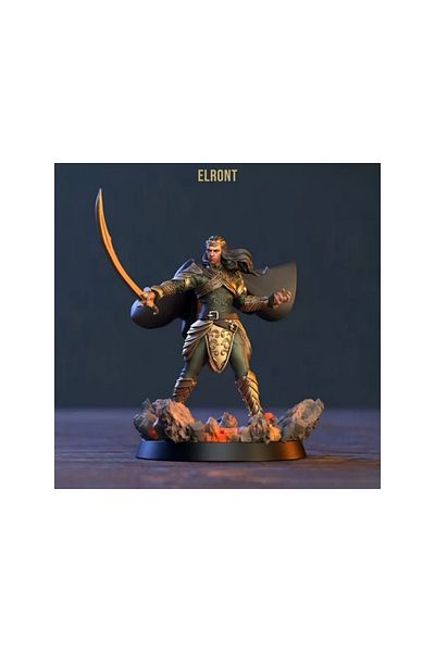 Cochines Lord Elrond Bust - 3D Figure 15cm Made of Healthy Petg Material