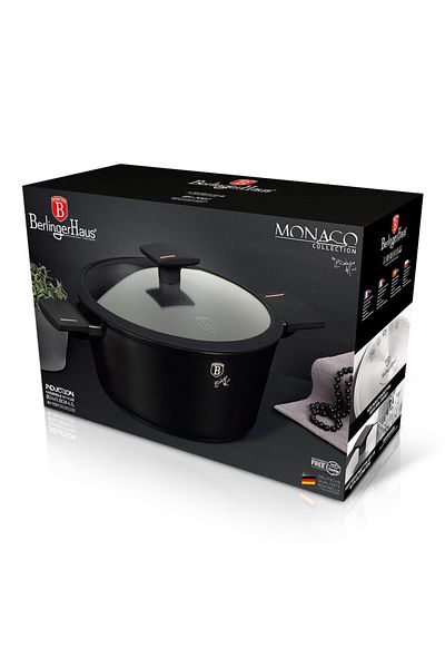 Berlinger Haus Pot with lid, 24 cm non-stick titanium Monaco Collection Berlinger Haus BH 7087
