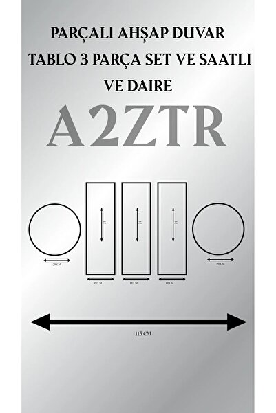 A2ZTR Çocuklar desenleri 5 Parçalı Dekoratif Duvar Tablo Saatli