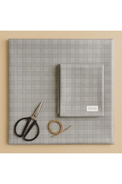 Brava Casa Quadra Gris Luxe Tablecloth, 400×140 cm, Anti-Stain, PVC