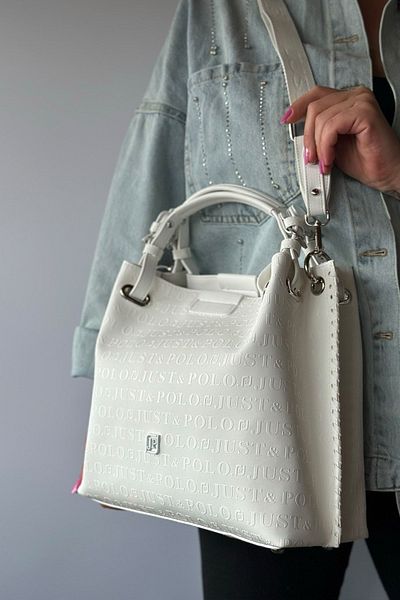 Just Polo JP Original Just Polo Special Design Large Size Casual Hand Knitted Wide Strap 4 Compartment Women's Shoulder Bag