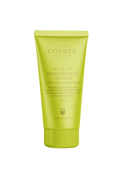 COSMED Day-to-Day Hydrating Milky Cleanser - Yüz Temizleme Sütü Kuru Ciltler için Temizleyici 20 ML