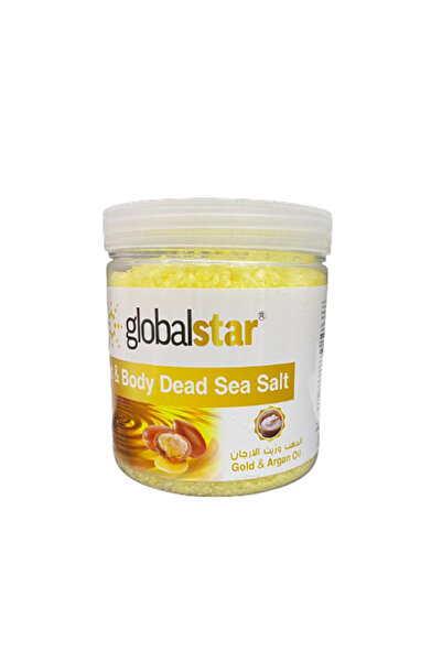 star global املاح البحر الميت للجسم بالذهب و زيت الارجان 1 كيلو من جلوبال ستار