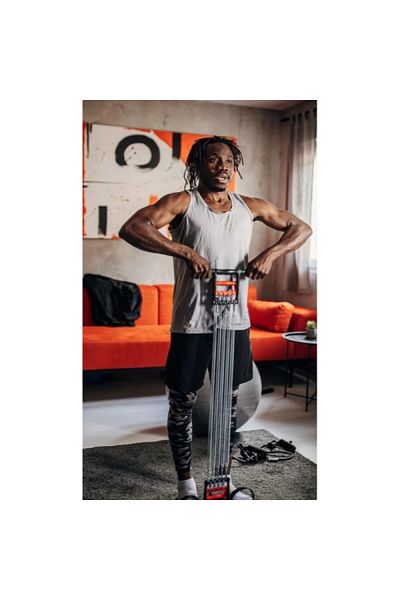 Hediye Rüzgarı Steel Fitness Resistance Spring for Flexibility and Strength Adjustable 3 in 1 Ideal for Home Gym