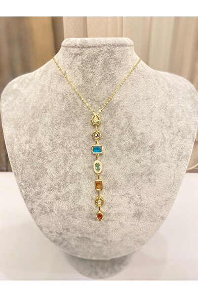 Füruzan Jewelry Steel Y Necklace