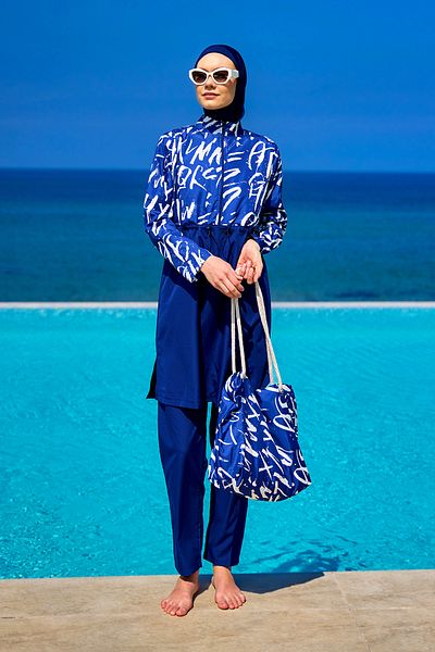 Riva Mera 4 Piece Full Covered Hijab Swimsuit Suit R2502
