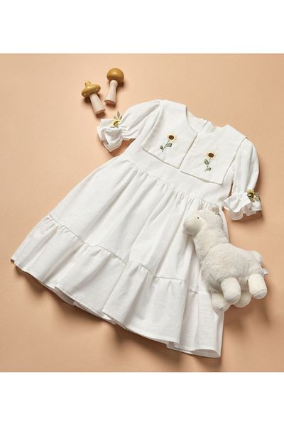 Pinkitokids Lena Girl's Dress-Short Sleeve